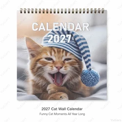 Charming Cat Wall Calendar: Funny & Cute Monthly Cat Photos (1pc)