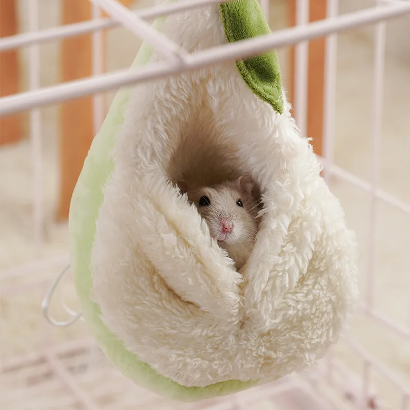 Small Pet Cage Hammock - Bunkbed Style Warm Flannel Bed For Sugar Gliders, Guinea Pigs, Hamsters, Rats & More - View #8