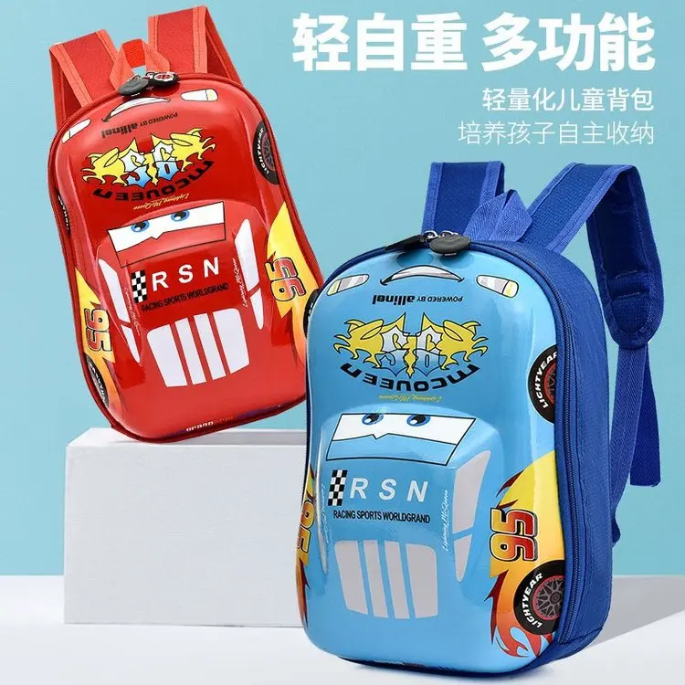 New Disney kids Cartoon cars Backpack  school bag Girls Princess Backpack Primary Schoolbag 3
