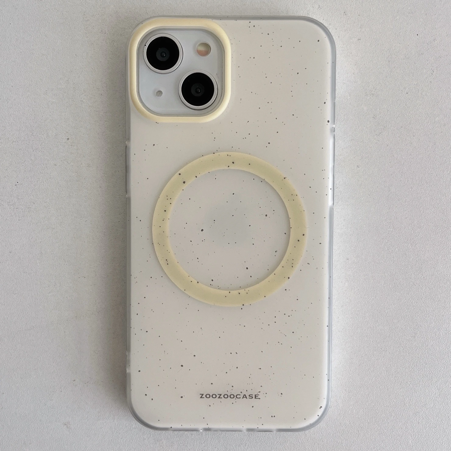 Vibrant Splash Ink Matte Texture Magnetic Phone Case with Wireless Charging Capability