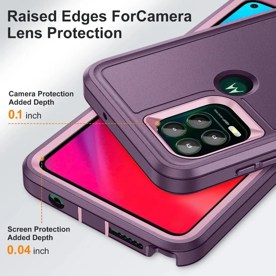 3-in-1 Hybrid Shockproof Anti-Scratch Protective Case with Stand