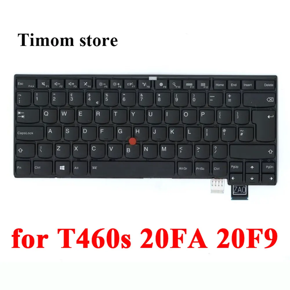 

Клавиатура с английской раскладкой и черной подсветкой для ноутбука ThinkPad T460s 20FA 20F9 Lenovo, GB BL KB 00PA481 01YR117 01YT171 00PA563