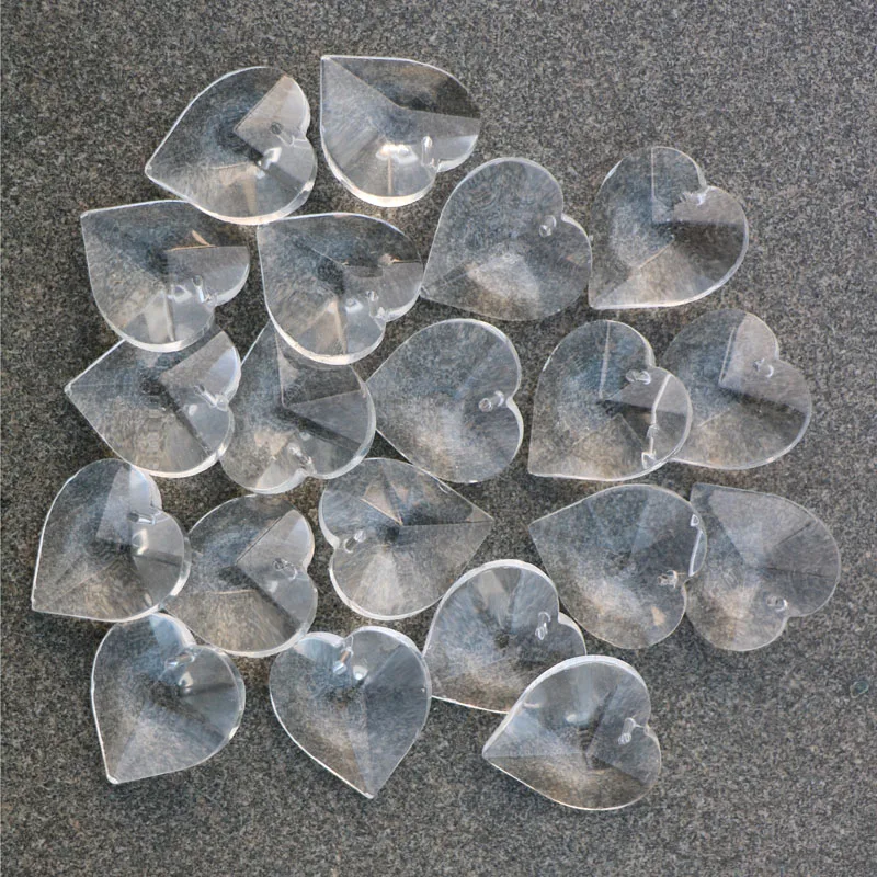 25pcs Clear Crystal Chandelier Parts Crystal Lamp Prisms Rainbow Chandelier DIY Lighting Accessories Pendants