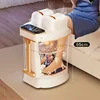 Foot bath barrel heated constant temperature high deep wooden barrel foot bath electric massage fully automatic 1