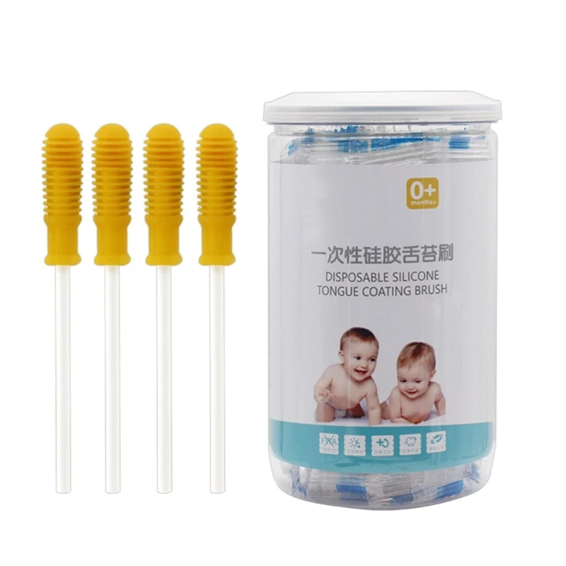 

Tongue Coating Brush for Baby for 6,12- 24 +Months Baby Care Soft Silicone