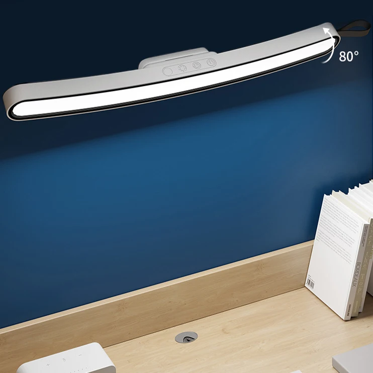 LED 42CM Desk Lamp USB Rechargeable Vanity Mirror Lights Stepless Dimming Bathroom Mirror Lamps Bedroom Lights for Makeup