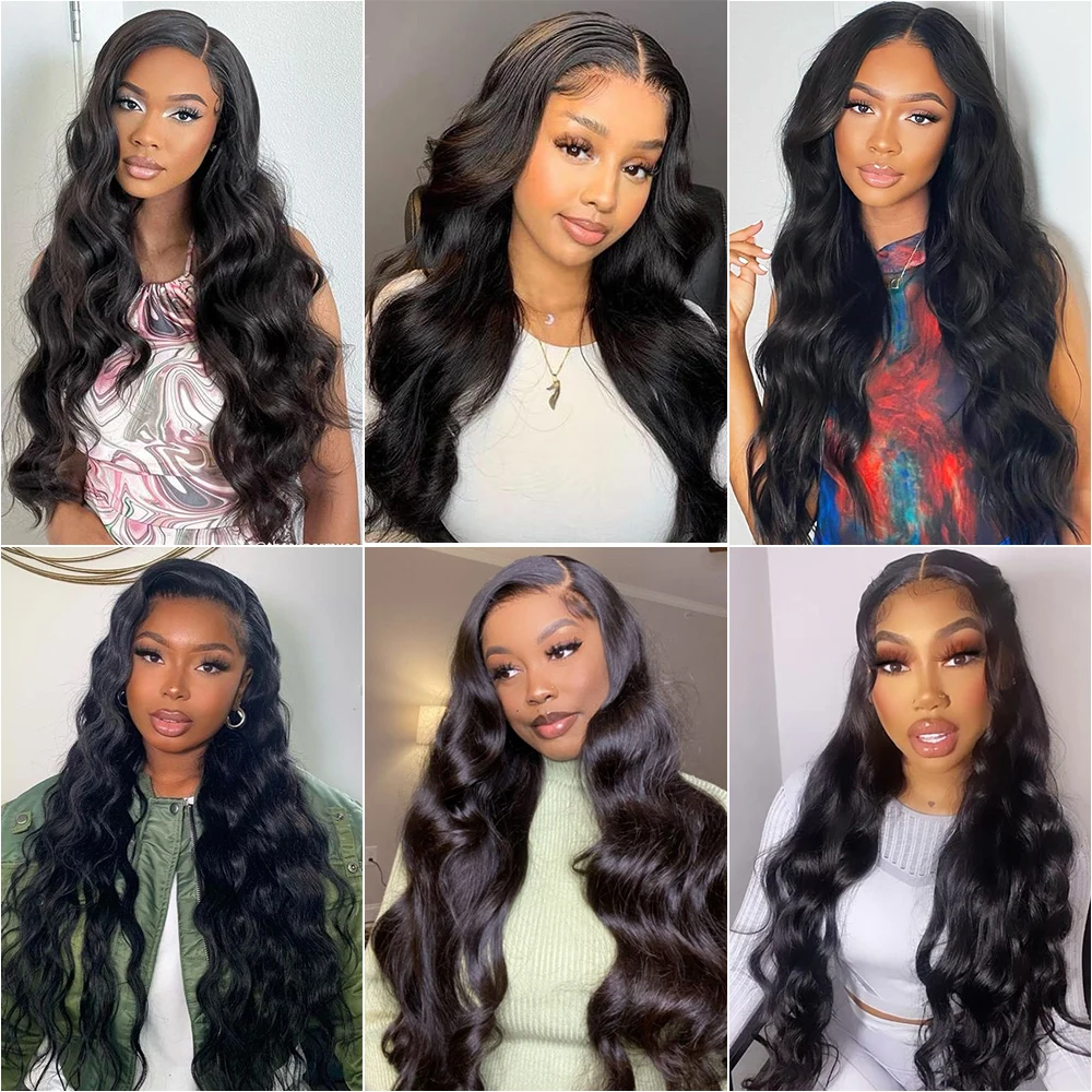 Body Wave Bundles Human Hair Extensions Human Hair Weave Bundle 10-30 Inch 50g/Pcs Natural Black human hair extensions human hair bundles human hair bulk