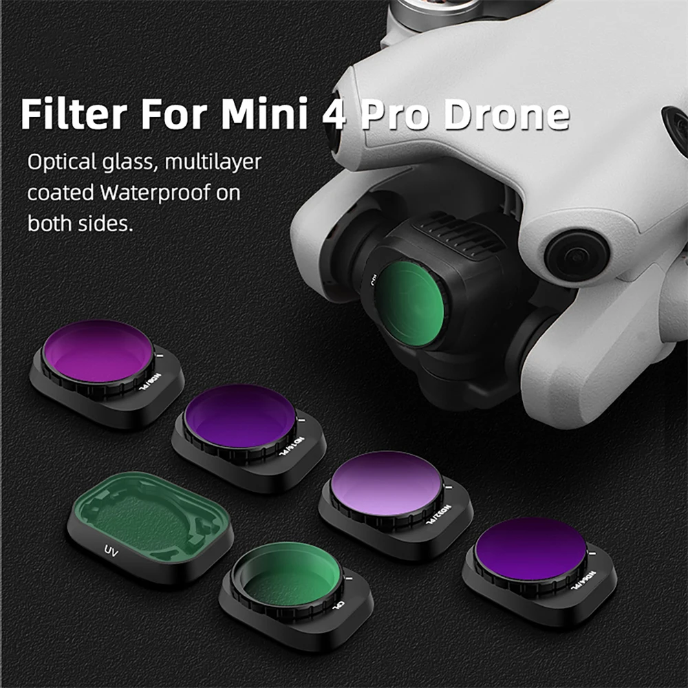 Per Dji Mini 4 Pro Drone Set Di Filtri Per Lenti Nd Reducer Cpl Polarizzatore Specchio Protettivo Uv Accessori Per Droni