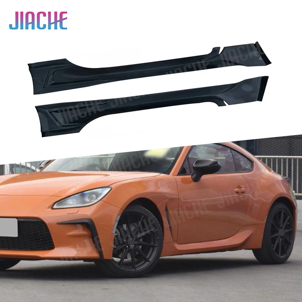 

Черные боковые юбки из АБС-пластика, бампер для Toyota GR86 Subaru BRZ 2021 + боковые юбки автомобиля, удлинитель, спойлер для губ