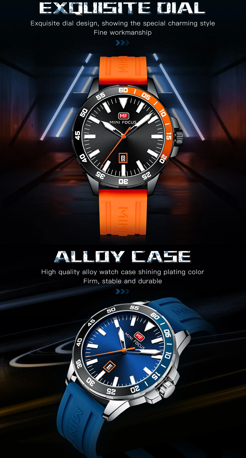 MINI FOCUS Quartz Watch for Men Waterproof_voghion.com