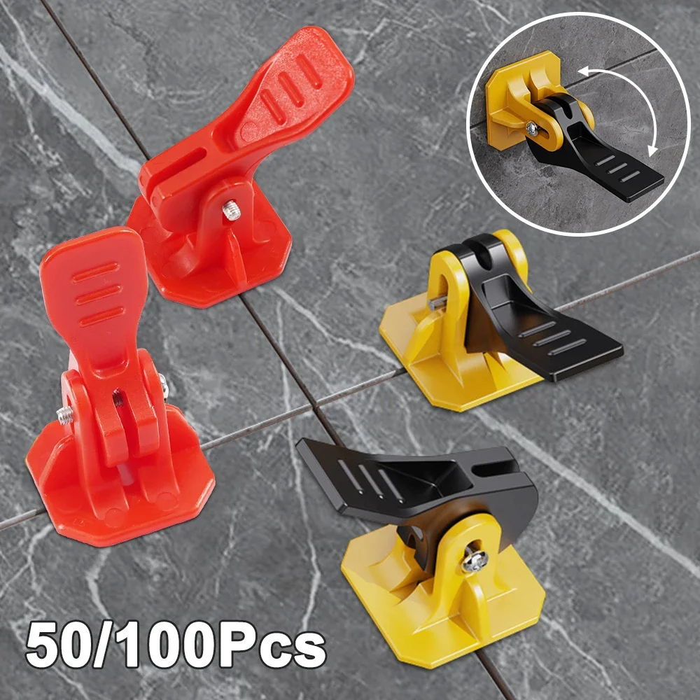 10pcs Tile Leveling System Adjuster Positioning Artifacts Leveler Locator Spacers For Flooring Wall Tile Construction Tools,tile spacers,tile leveling tools