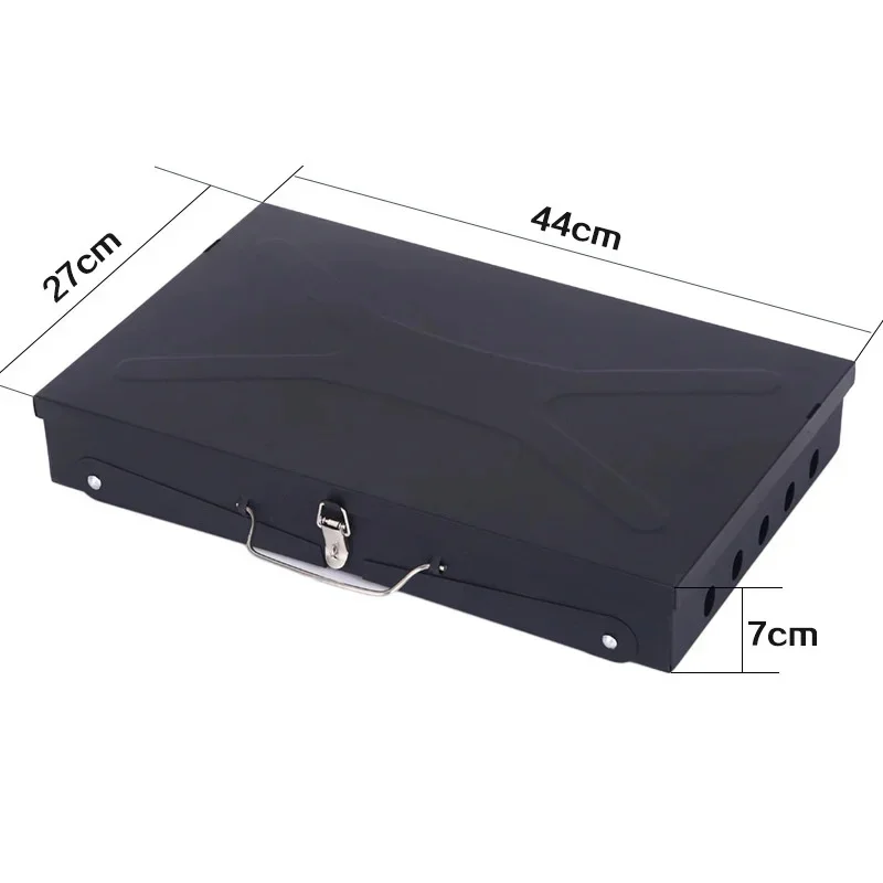 Household Outdoor Portable Box Type BBQ Stove Folding Barbecue Oven Barbecue Grill With Barbecue Tool 3