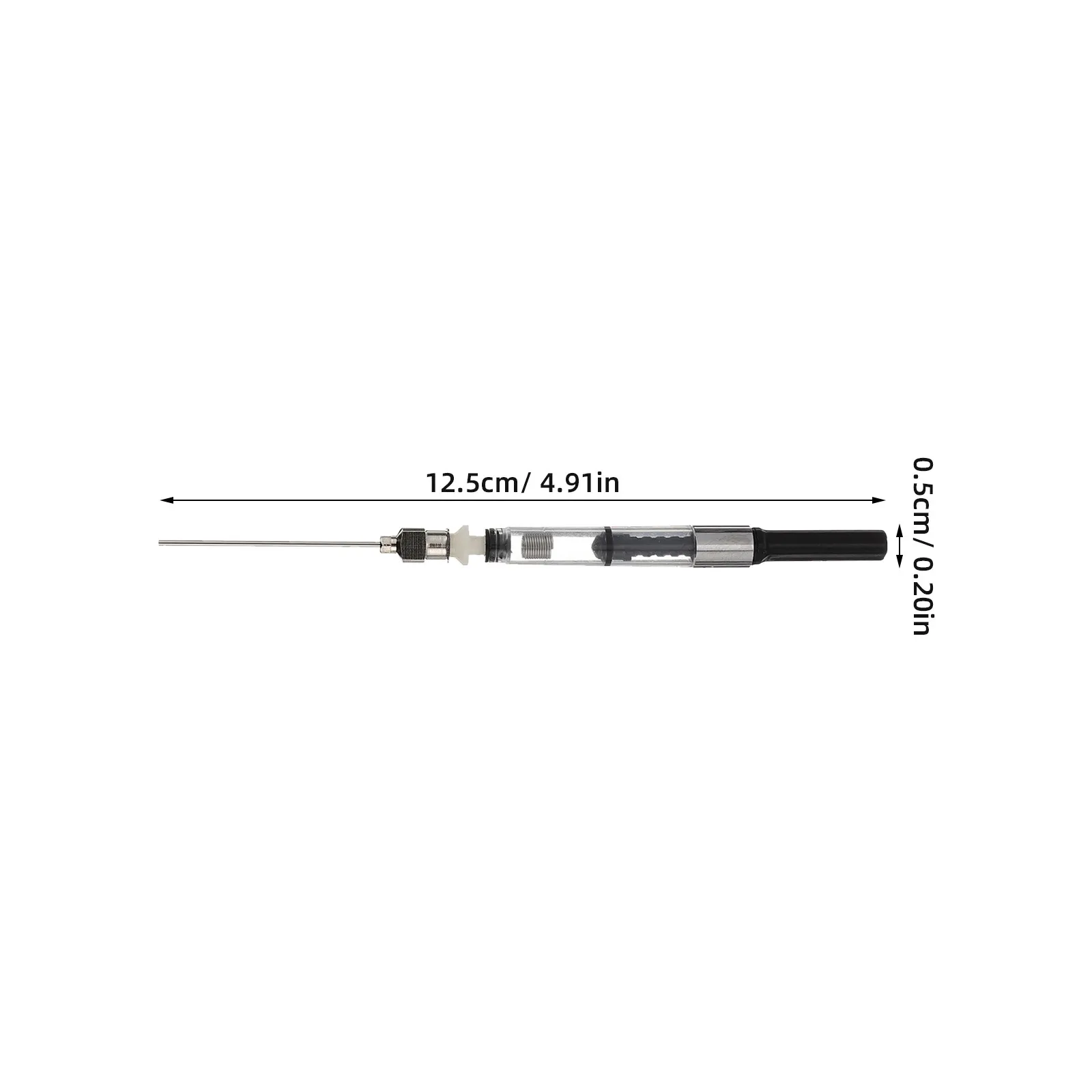 15Pcs 만년필 잉크 주사기 필러 경량 휴대용 잉크 필러 3.4mm 보어 서예 사무실용 재사용 가능한 변환기