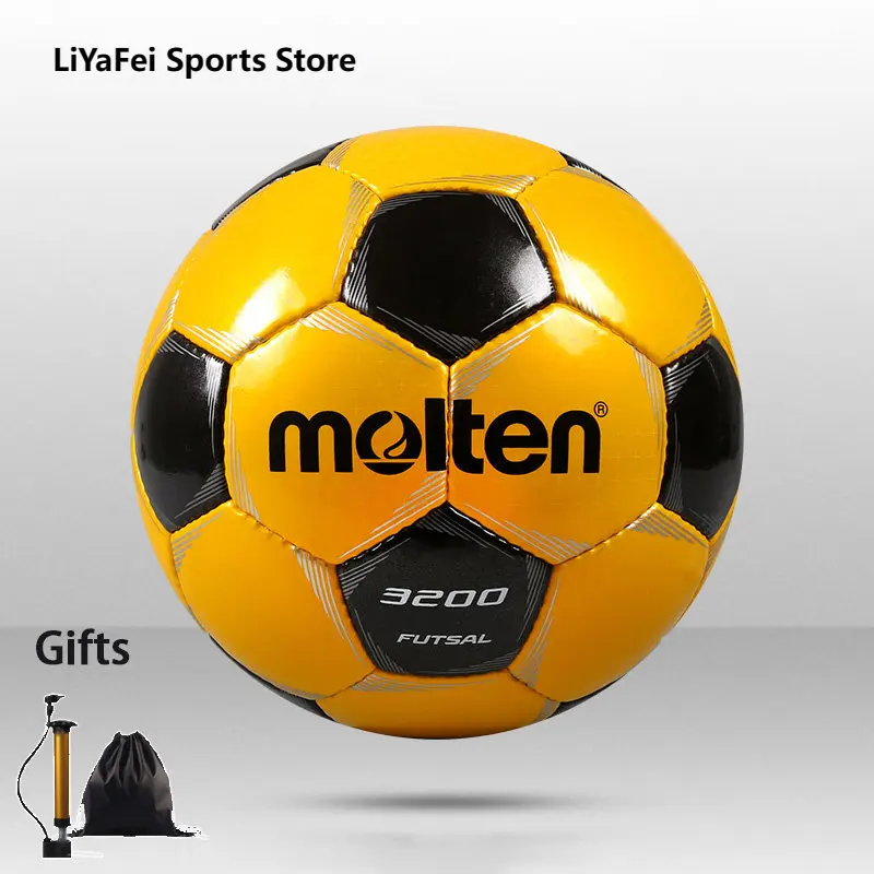 Molten Size 4 Standard Futsal Soccer 3200 PU High Quality for Youth Adults Footballs Outdoor Indoor Balls Free Gifts