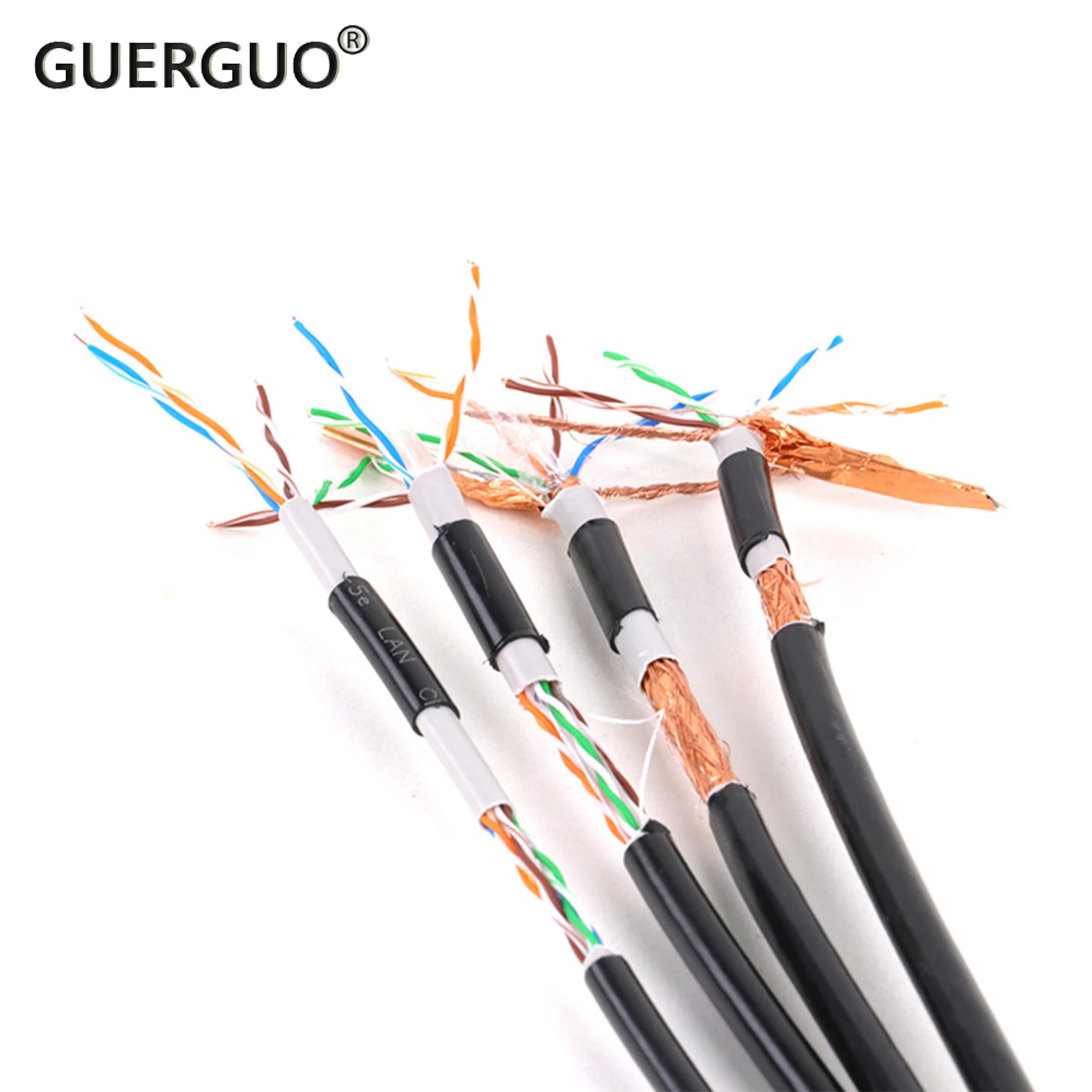 Удлинитель Ethernet для сцены CAT5/CAT5A, 0,3-100 м, кабель UTP/STP/SFTP, наружный водонепроницаемый неэкранированный/экранированный сетевой кабель LAN RJ45