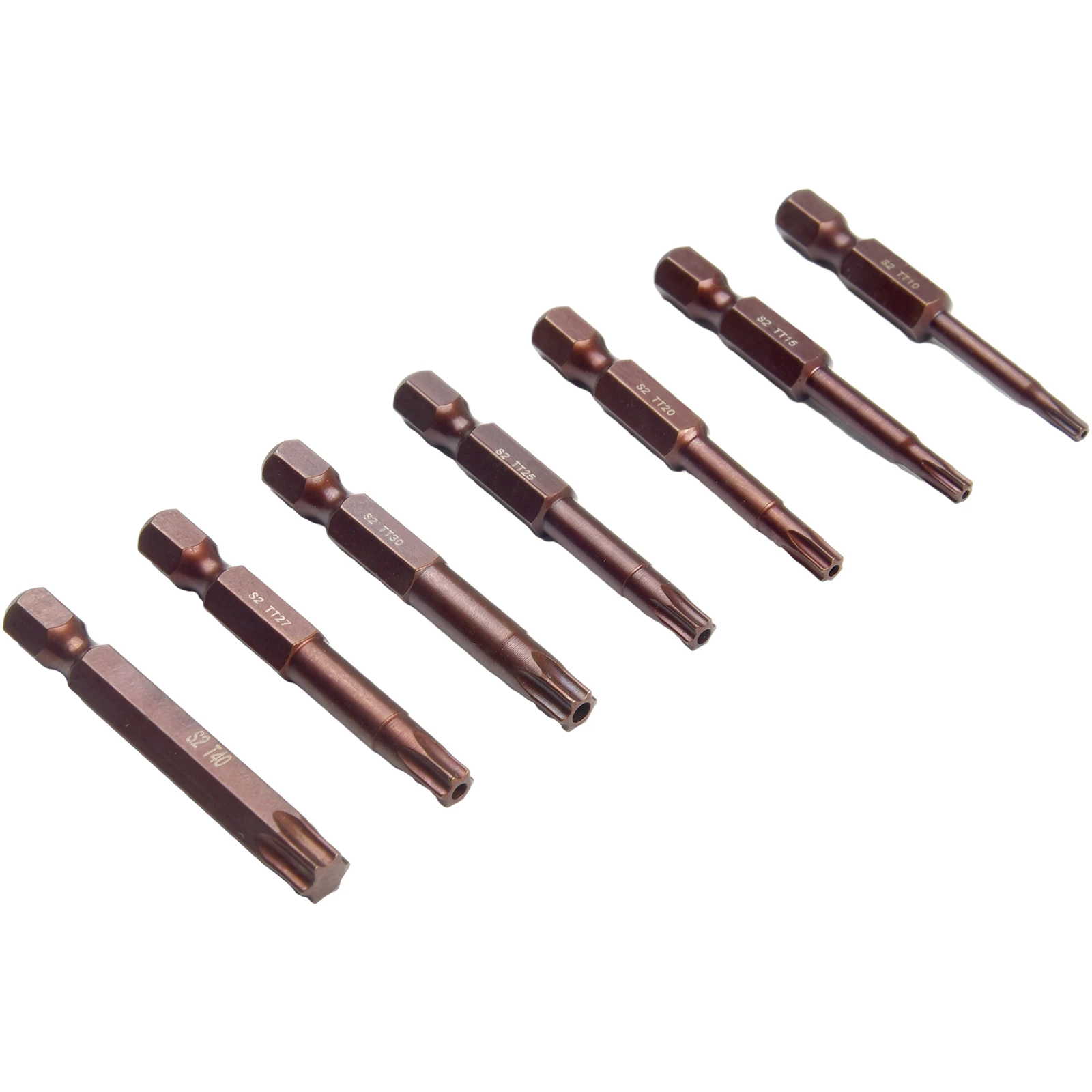 

Screw Driver Bits Screwdriver Bits Set 7pcs Alloy Steel For Drill Hand Tool Hex Shank T10 T15 T20 T27 T30 Torx