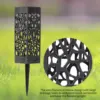 1/2/4PCS Cemetery Vase Decorations for Human Grave Hollow Flower Holder Plastic Black Vase with Long Spike 7.28x2.17x2.17 Inch 3