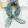 Y2k Women Narrow Long Scarf 140cm Solid Color Silk Black Bag Ribbon Headbands Choker Floral Lace Scarf Long Ribbon Scarf Shawl 4