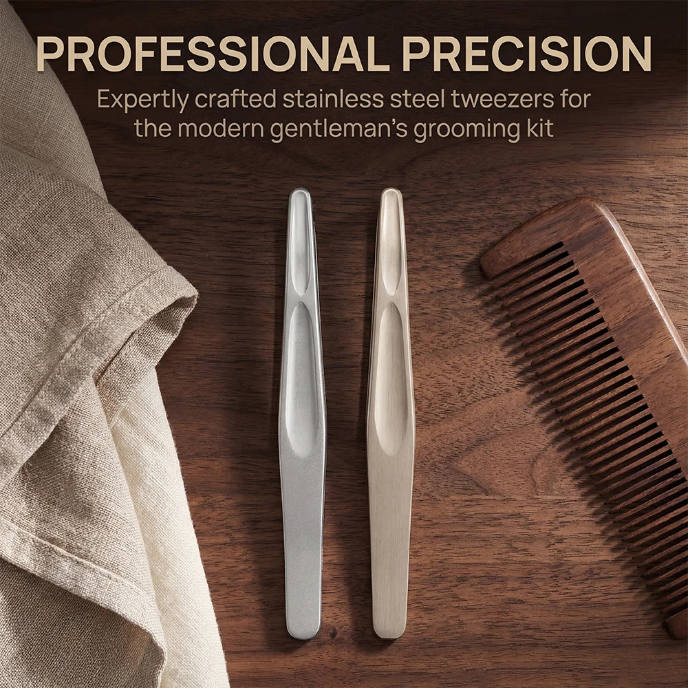 전문가용 스테인리스 스틸 눈썹 핀셋, 제모, 정밀 속눈썹 정리 및 남녀 그루밍 도구, 고품질