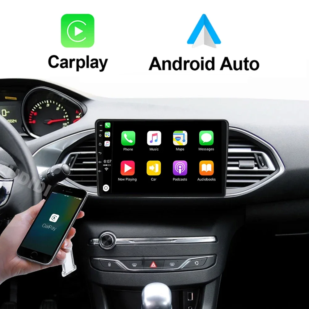 Android 13 8 Core 9&ldquo; IPS Screen Car Radio Stereo Receiver For Peugeot 308 T9 308S 2013-Multimedia Player Carplay+Auto car multimedia player car radio