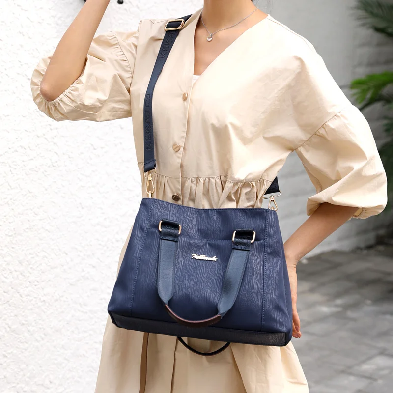 High Quality Shoulder bags for Women's Top-Handle Bags Nylon Ladies Totes Crossbody Bag Female Handbags Three Zipper Main Bag