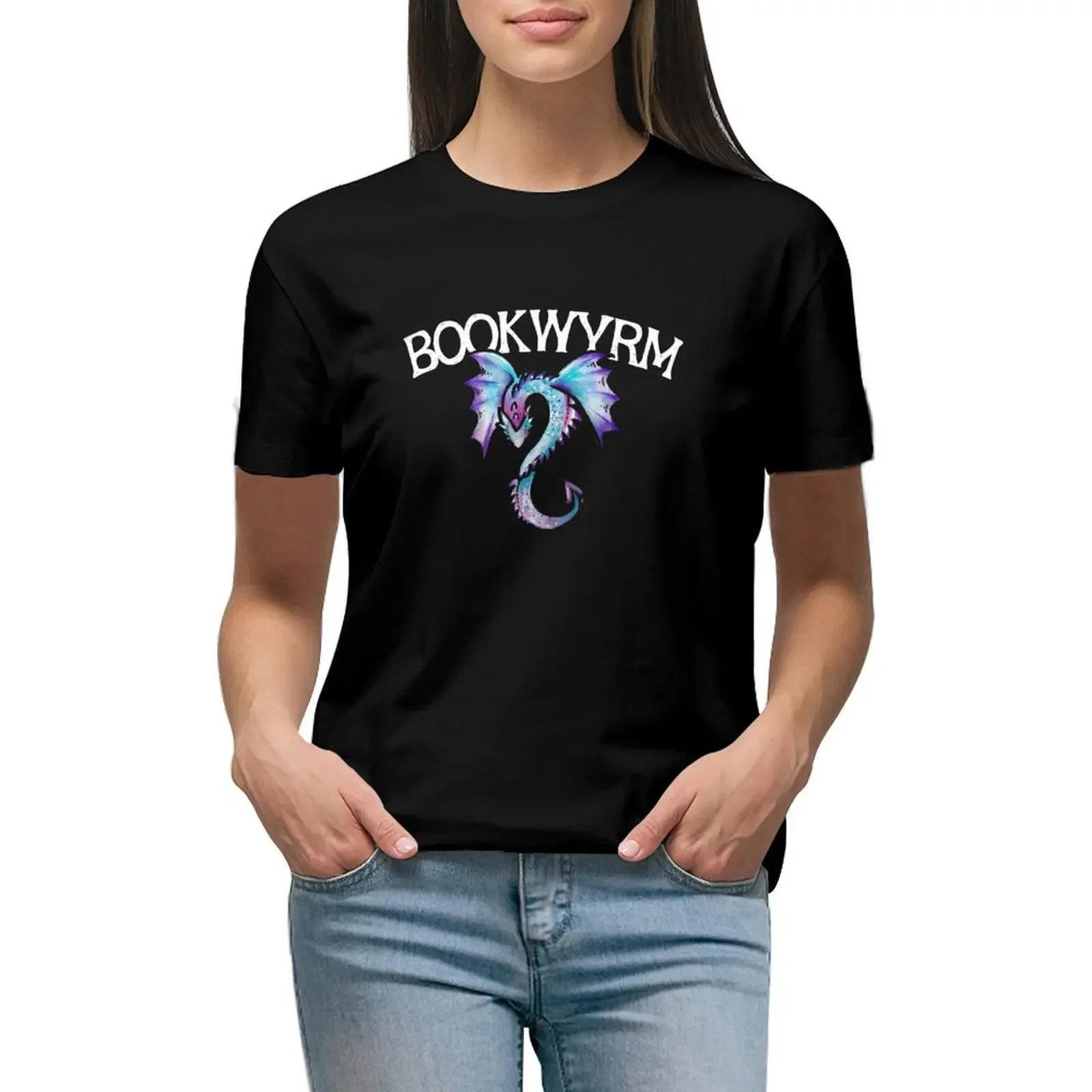 

Bookwyrm T-shirt summer tops Female clothing Women clothing