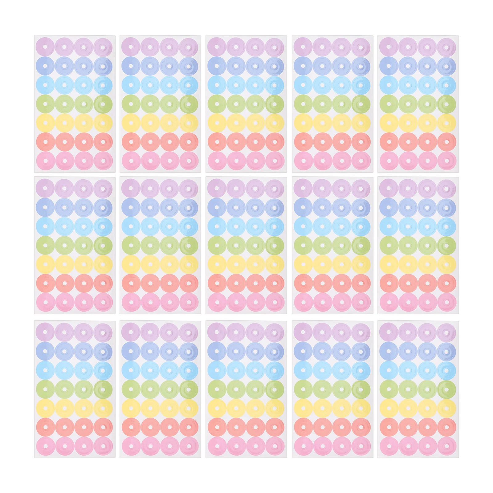 

20 Sheets Binder Hole Protector Paper Stickers Reinforcers Loose Leaf Punch Reinforcements Decorative