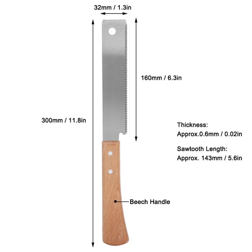 일본 스타일 마이터 톱, 양면 미세 톱니, 정밀 플랫 절단 도구 장식, 목공 날카로운 칼