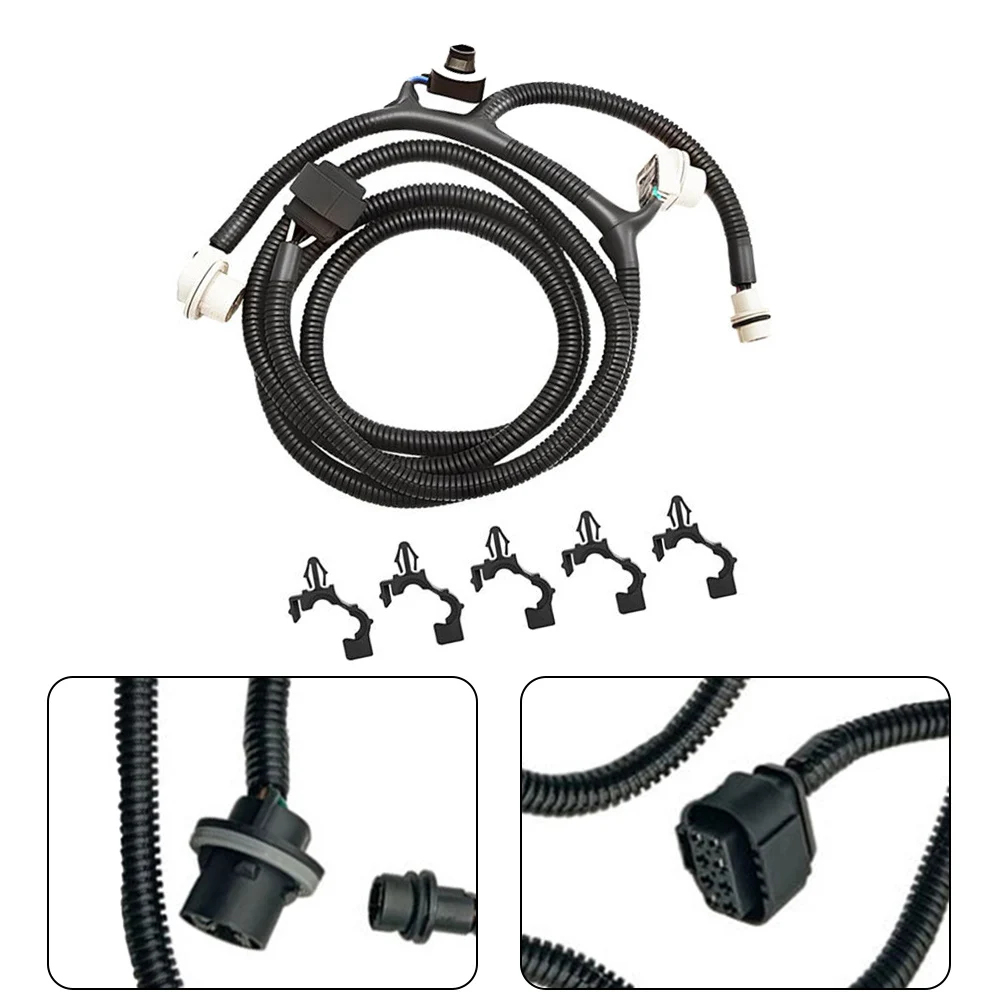 GMC 시에라 1500 2014 2015 테일 라이트 하네스 와이어 및 소켓 2500 3500 2015 OEM 23141279 ABS 블랙 12V 교체품
