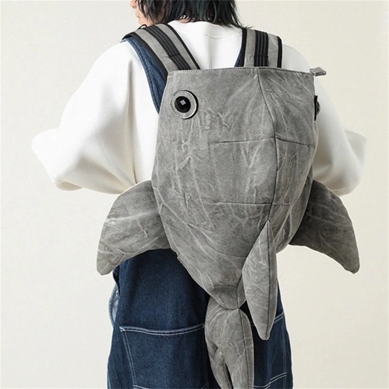 Women Cute Shark Backpack Lightweight Large Capacity Animal Travel Daypack Bookbag for School Travel Outdoor 2