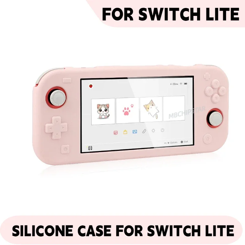 Silicone Protective Skin Cover for Switch Lite - Enhanced Grip and Durability