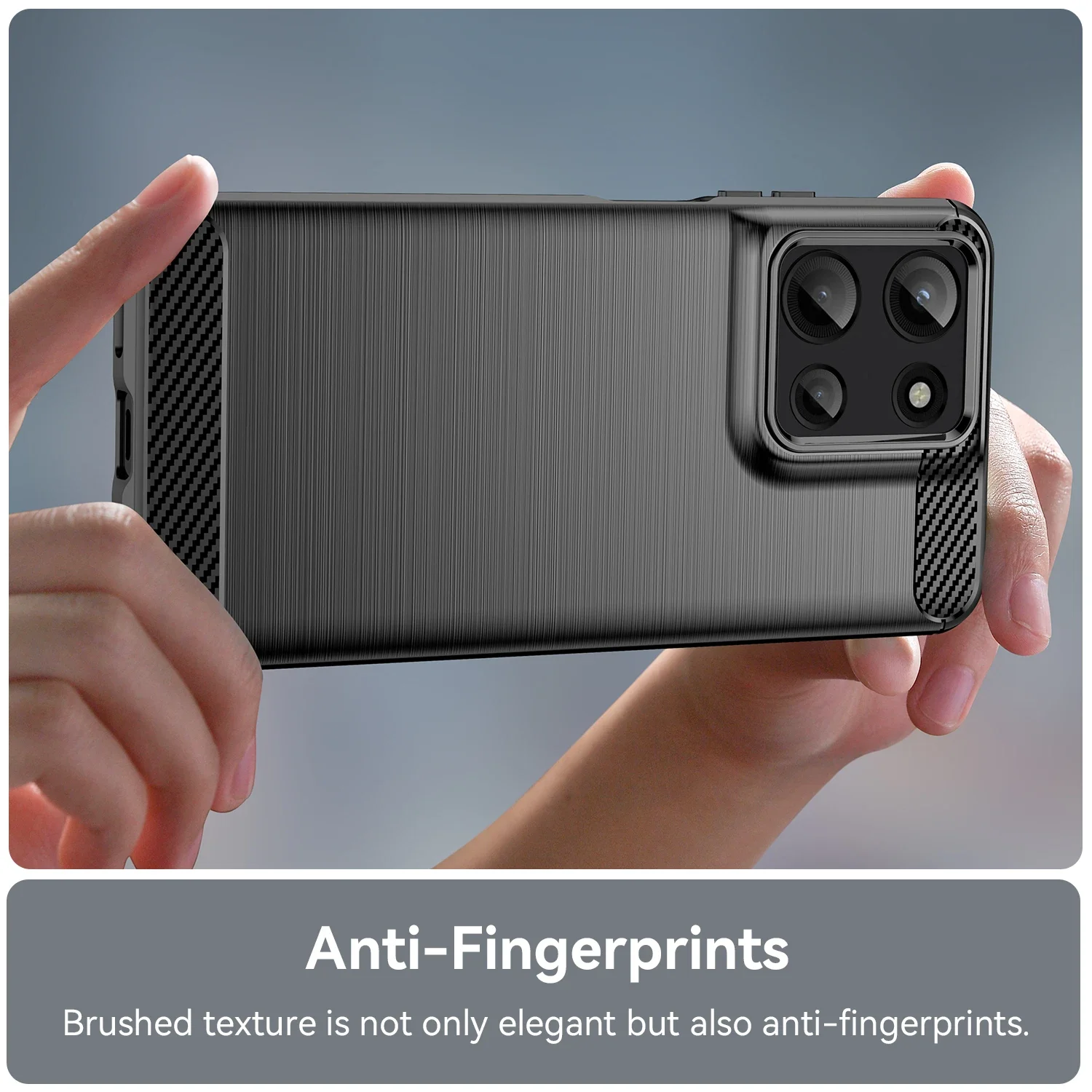 Sleek Carbon TPU Soft Phone Case Cover