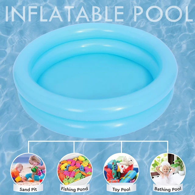 Piscine gonflable ronde d'été pour bébés tout-petits, petite pompe gonflable Portable pour enfants de 0 à 3 ans 1