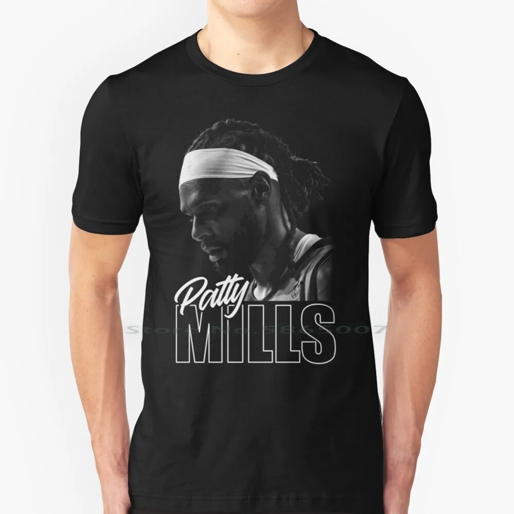 Patty Mills Acquista T Shirt 100% Cotone Patty Mills Sammie Mills Basket Brooklyn Toris Islander Tsi Big Size