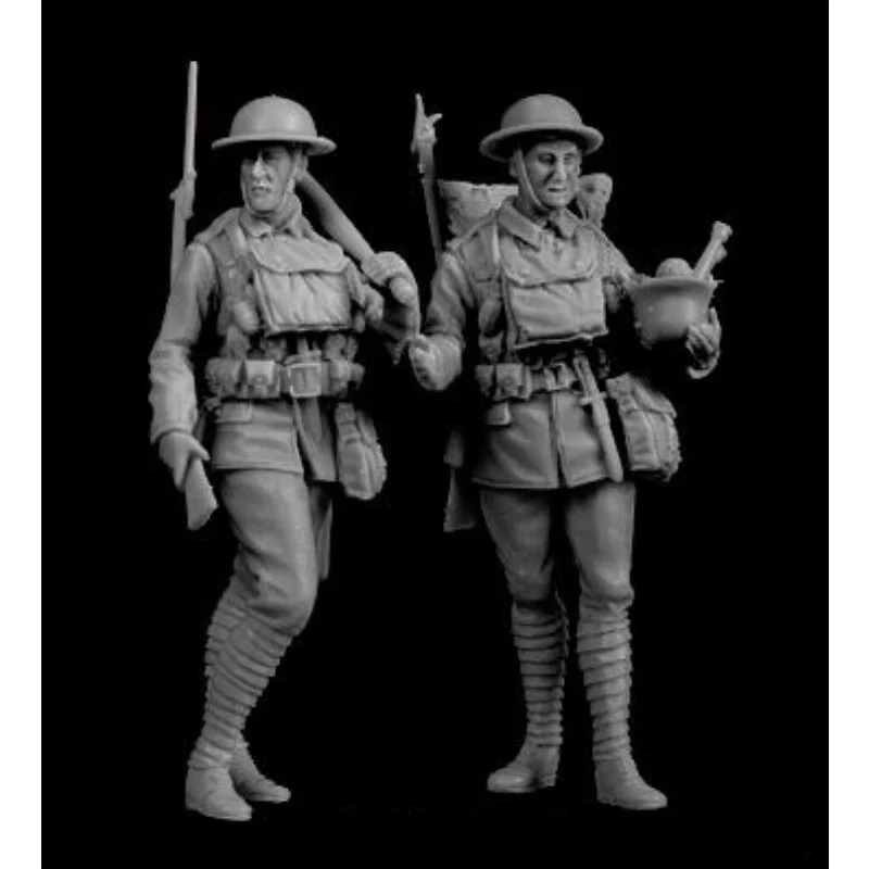 

1/35 Scale Die-cast Resin Figure British Soldier Suit Model Assembly Kit Diorama Assembly Model Unpainted