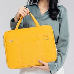 High Capacity Business Briefcase Simple Fashion Document Organize Storage Bag Water Proof A4 File Handbag Accessories Supplies