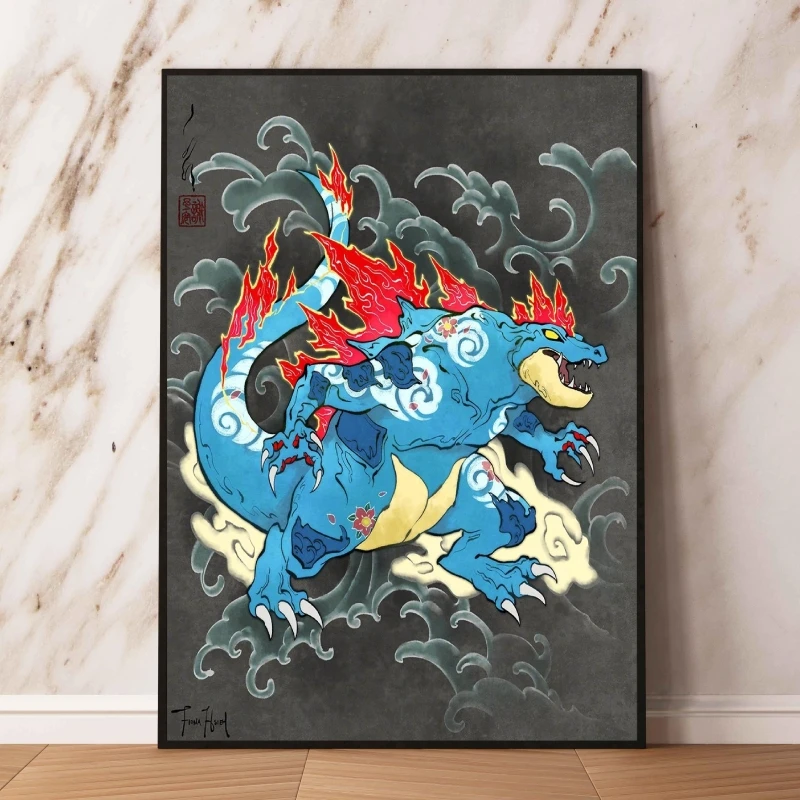 日本アニメキャンバス絵画ポケモンモジュラープリント Cuadros 最高の