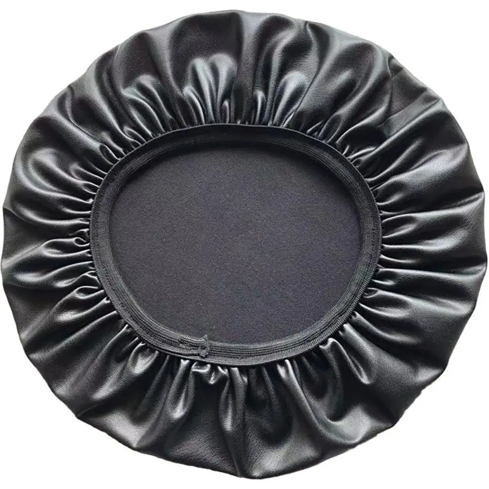 1 Stück PU-Leder-Stuhl-Sitzbezug mit elastischen Bändern, Schonbezug, runder Stuhlbezug, All-Inclusive, 28–40 cm, Hocker-Sitzkissenbezug – Detail 9