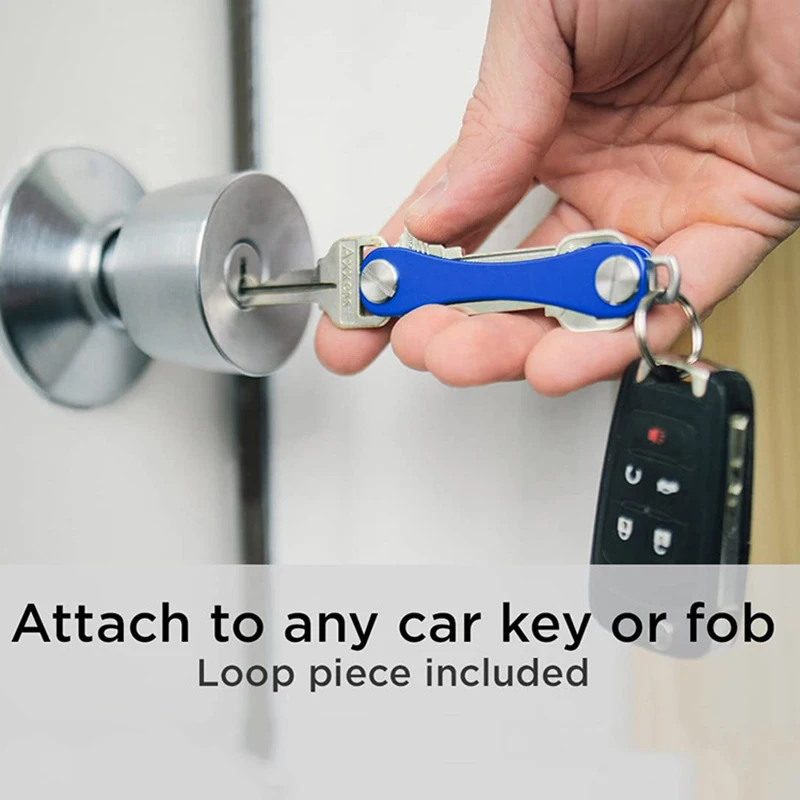 Smart Key Chain EDC Keychain Compact Key Decorative Holder Clip Home Storage Metal Key Clip Aluminum Organizer Keychain Outdoor