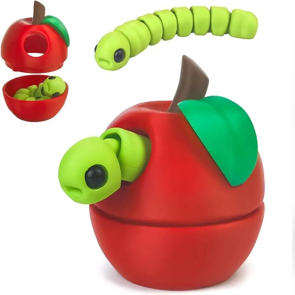 Full Body Joints 3D Printed Fruit Toy Cute and Silly 3D Printing Movable Model Figure Movable Design Multi-color