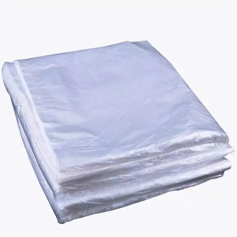 100pcs 초대형 투명 내부 비닐 봉투 식품 Packag PE 저압 플랫 포켓 먼지 방습 얇은 보관 가방