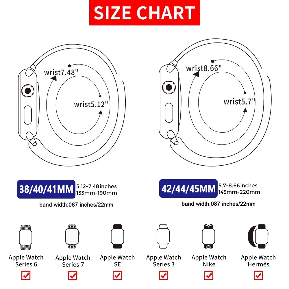 Magnetic Loop Strap For Apple watch Band 45mm 41mm 44mm 40mm 42mm 38mm Stainless steel correa bracelet iWatch serie 3 7 5 6 se 3