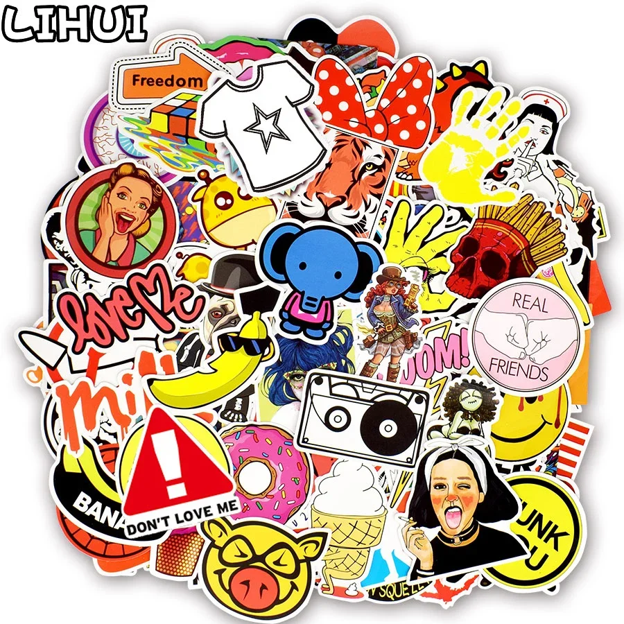 600 PCS Mixed Random Stickers Anime Graffiti JDM Sticker DIY Laptop Skateboard Luggage Bumper Notebook Cellphone Helmet Stickers 10 30 50pcs gintama anime graffiti sticker bike kettle helmet luggage laptop kids toys diy car guitar fridge decal decor sticker