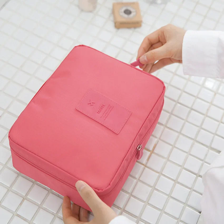 

Tote Travel Storage Bags Waterproof Beauty Cosmetic Bag Makeup Bags Wash Organizer Bags Men Women Bathroom Make Up Bag