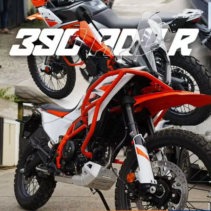 KTM 390ADV R/X 2025-2026 오토바이 연료 탱크 보호대 고속도로 충돌 방지 바 키트용 오렌지색 상단 하단 엔진 가드 크래시 바