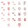 OUYANG&IVAN Kids Swimwear Sets Ss25 Ks New Summer Girls Cute Print Swimming Suits Child Fashion Bikini Sets 1