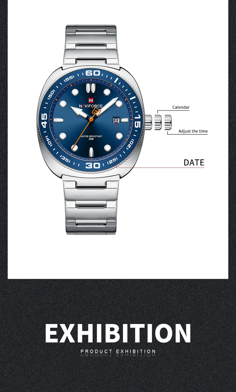 NAVIFORCE NF9250 Men's Watch description image 3