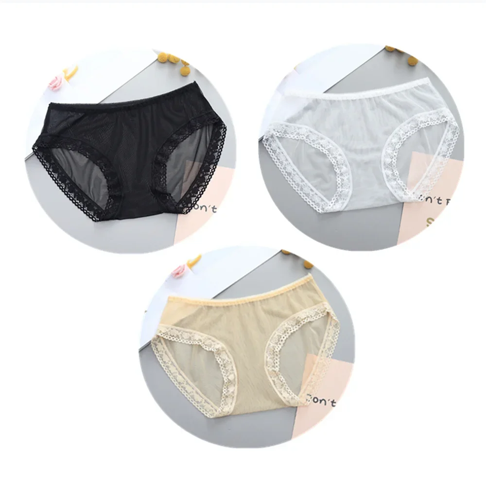 3 قطع رقيقة جدا الدانتيل شبكة ملخصات النساء منخفضة...