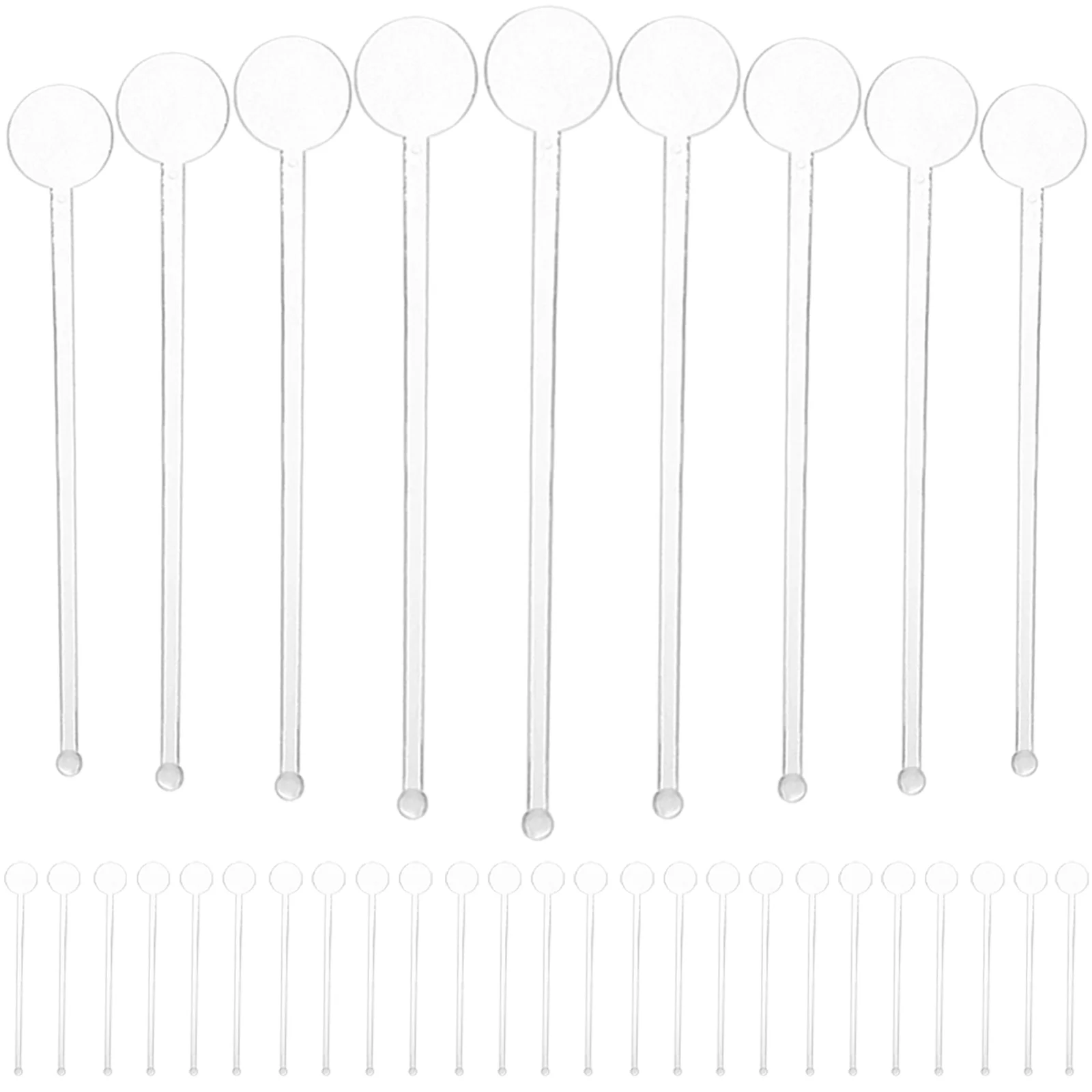 

80pcs Beverages Muddler Stick Swizzle Stirrers Beverage Drinks Stirring Sticks Muddler Stick Stirrers Round Top Swizzle Sticks