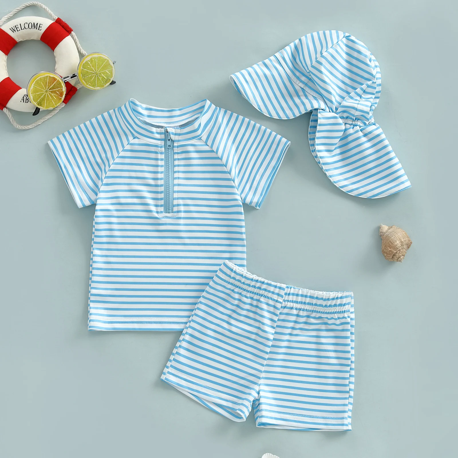 Striped Baby Swim Set 3
